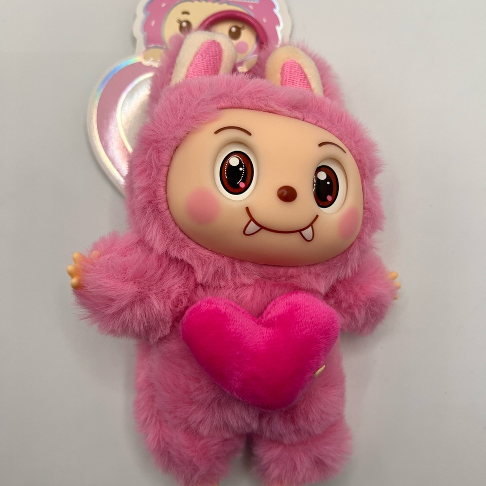 Pink Plush Key Holder